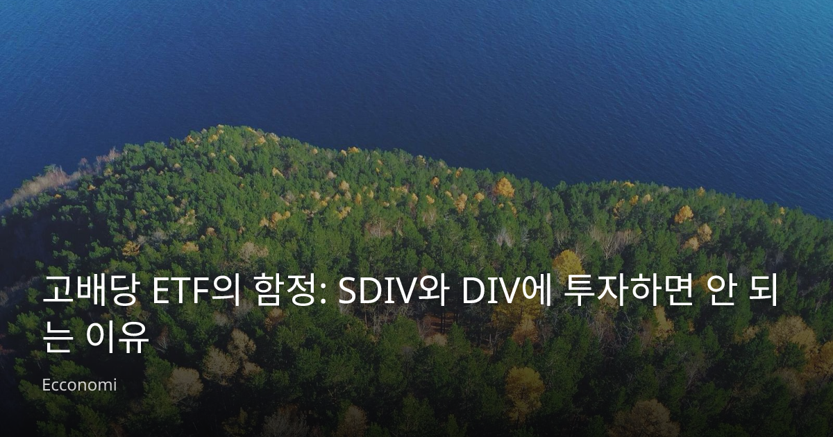 고배당 ETF의 함정: SDIV와 DIV에 투자하면 안 되는 이유 - Ecconomi